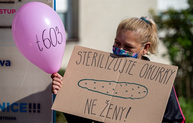 Ženy demonstrovaly v Ostravě kvůli odškodnění za vynucenou sterilizaci