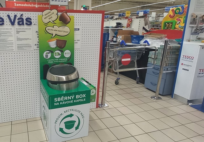 Tesco spolupracuje s Nestlé při sběru kávových kapslí