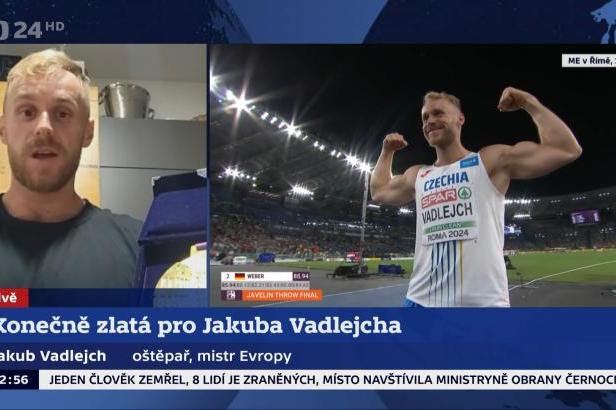 

Události, komentáře: Jakub Vadlejch o zlaté medaili z mistrovství Evropy


