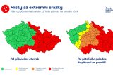 Po vydatných deštích hrozí záplavy, meteorologové varují před extrémním nebezpečím