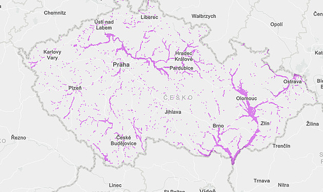 Stoletá voda: mapy meteorologů ukázaly, co všechno může velká voda zničit