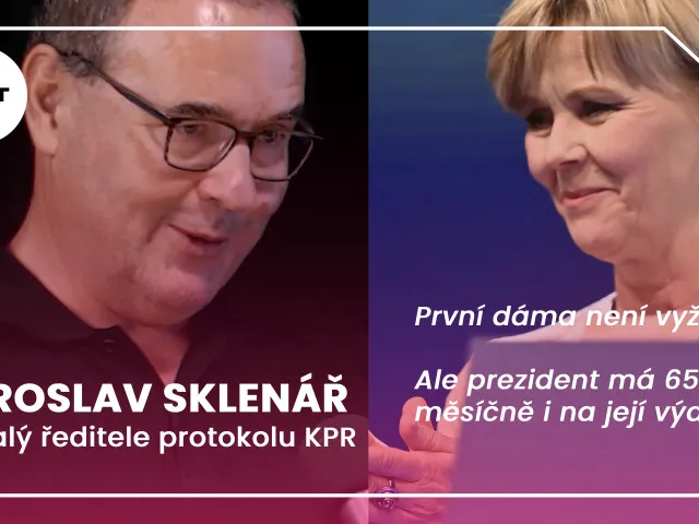 Spor o peníze pro první dámu: Prezident bere 650 tisíc měsíčně. Má manželku zajistit, tvrdí Sklenář