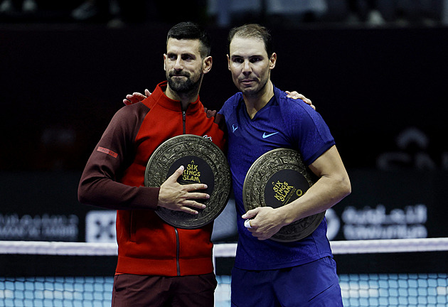 Nadal na exhibici v Rijádu prohrál zřejmě poslední utkání s Djokovičem