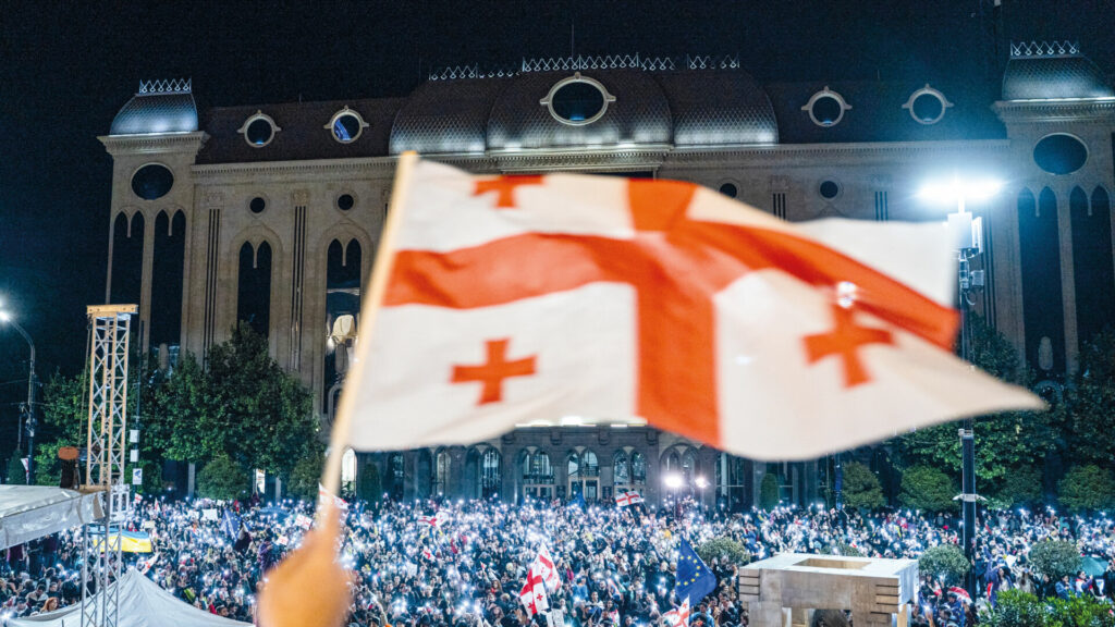 V Tbilisi protestovaly tisíce lidí proti oficiálním výsledkům voleb