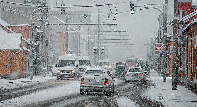 V Šumperku nejspíš padal průmyslový sníh