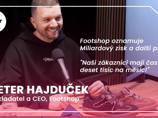 Footshop za tři čtvrtletí hlásí miliardový zisk, naši zákazníci mají často deset tisíc na měsíc, říká zakladatel