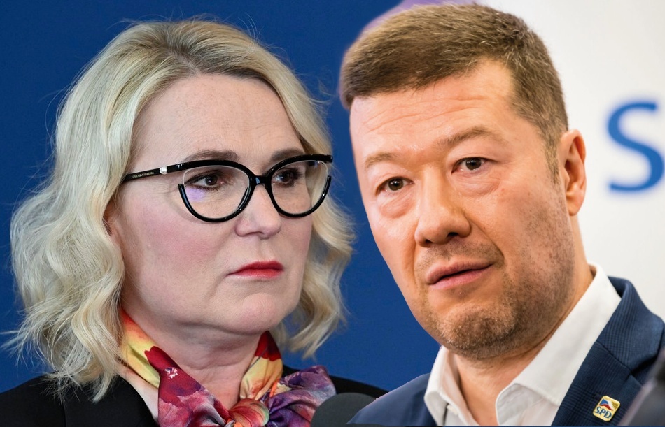 Nevážený Okamuro, nechovejte se jako prase, vpálila ministryně šéfovi SPD. To si chudák prase nezaslouží