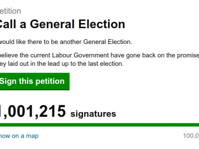 Petice volající po nových volbách v Británii shromáždila během krátké doby přes milion podpisů