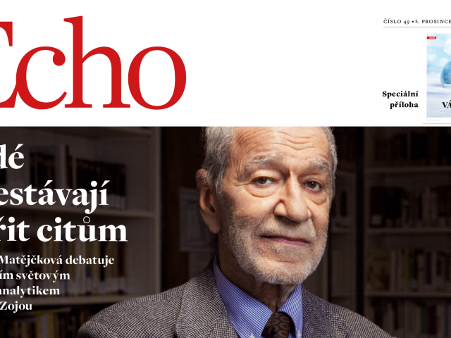 Lidé přestávají věřit citům, říká přední světový psychoanalytik v rozhovoru pro Echo