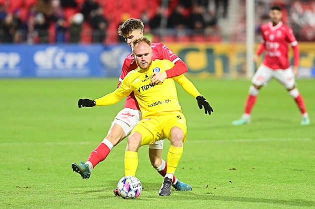 Pardubice - Olomouc 2:2, hosté dvakrát vedli, remízu trefil Fousek v nastavení