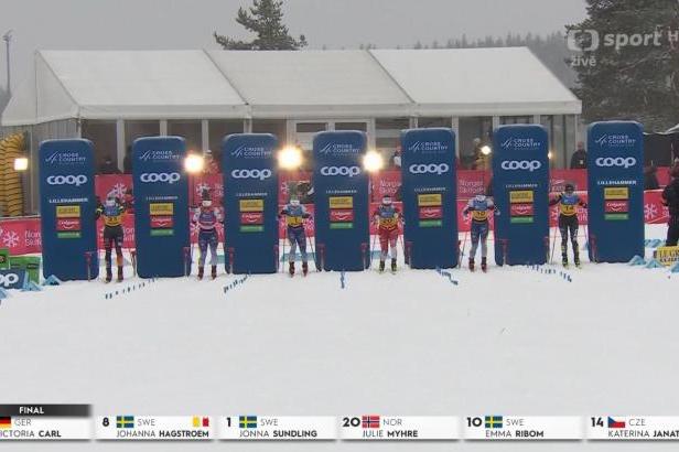 

Finálová jízda s Kateřinou Janatovou ve sprintu volně na SP v Lillehammeru

