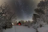 Z pátku na sobotu bude možné pozorovat meteorický roj Geminidy. Nejlepší viditelnost nastane po půlnoci