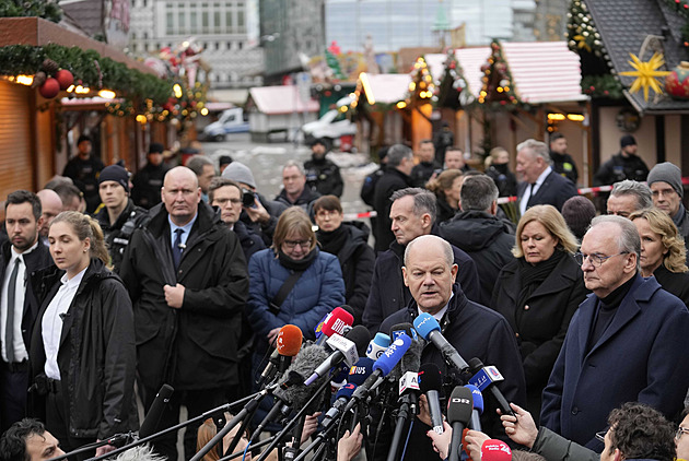 Strašlivý čin, řekl k útoku v Magdeburku Scholz. Počet obětí stoupá