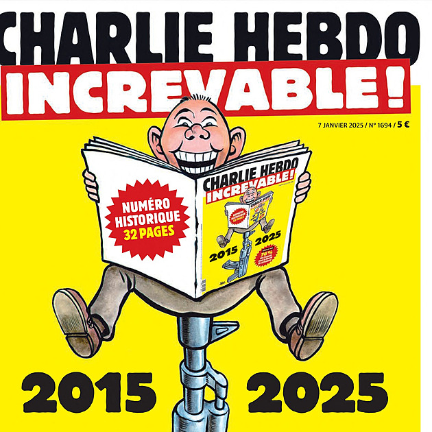 Nezničitelný! Charlie Hebdo vydá 10 let od útoku nejdrsnější karikatury boha