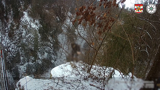 Rozrušený mladík uklouzl na kraji Macochy, v poslední chvíli se chytil stromku