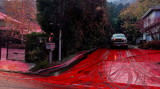 Los Angeles pohltila růžová. Může za to směs na hašení s toxickou pachutí