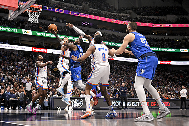 Oklahoma City padla v Dallasu a nevyužila možnost poskočit na první místo NBA