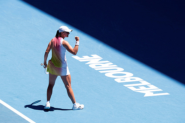 Šwiateková prolétla do osmifinále Australian Open, světová čtyřka Fritz končí