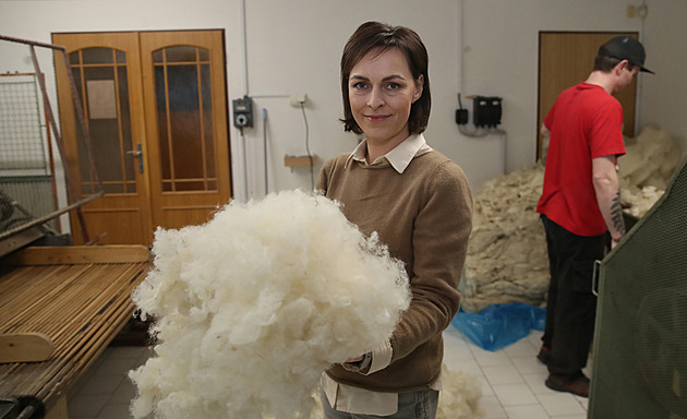 O výrobě nevěděla nic, firmu ale zachránila. A dnes v ní šije deky z ovčí vlny