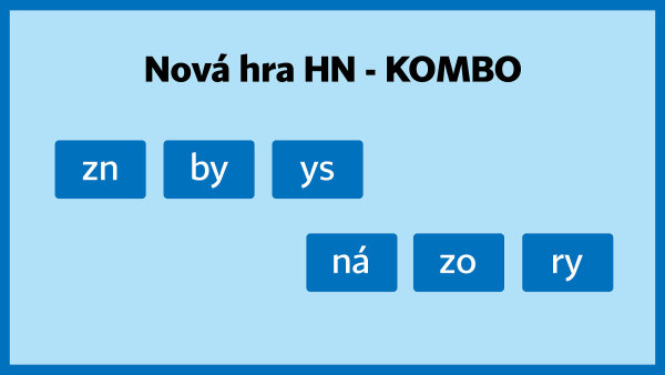 Logická hra pro čtenáře HN. Zvolte úroveň, skládejte slova, každý den najdete novou sadu kvízu