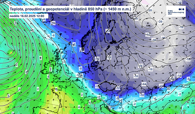 Česko zasáhne arktický vzduch, teploty klesnou i na minus 15 stupňů