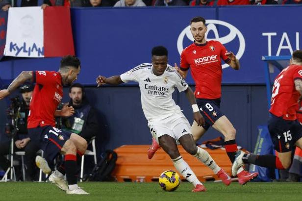 

Real Madrid bez vyloučeného Bellinghama jen remizoval s Pamplonou

