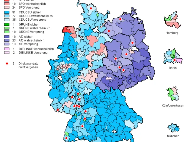 Pár dní do voleb. Mapa favoritů téměř kopíruje hranice rozděleného Německa